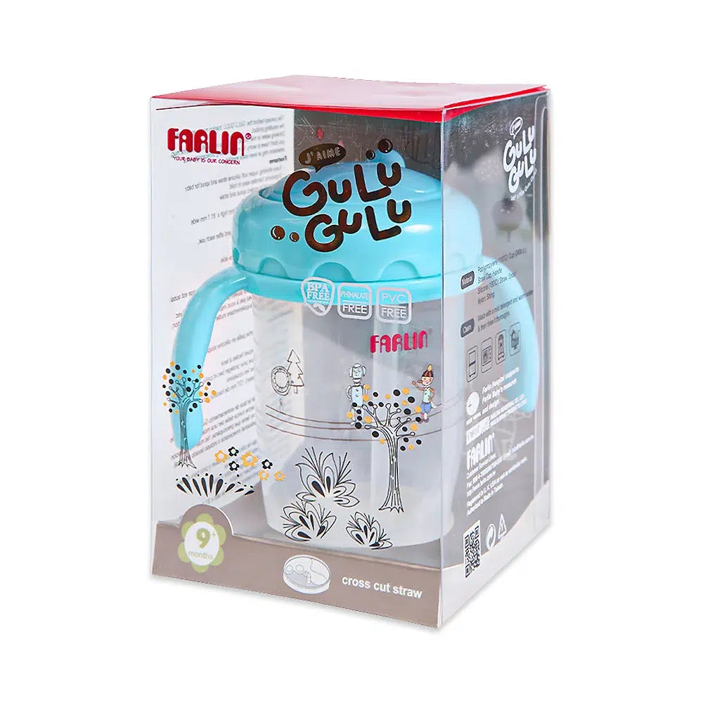 Farlin Straw Training Cup 240ML - Blue