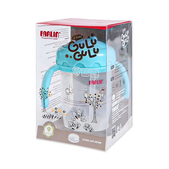 Farlin Straw Training Cup 240ML - Blue