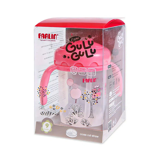 Farlin Straw Training Cup 240ML - Pink