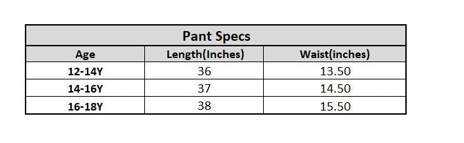 Teens Girls Cotton Twill Pant Wonder-BLACK