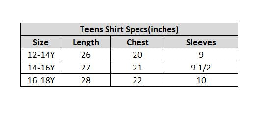 Teens Boy Cotton Resort Collar Shirt-Blue White