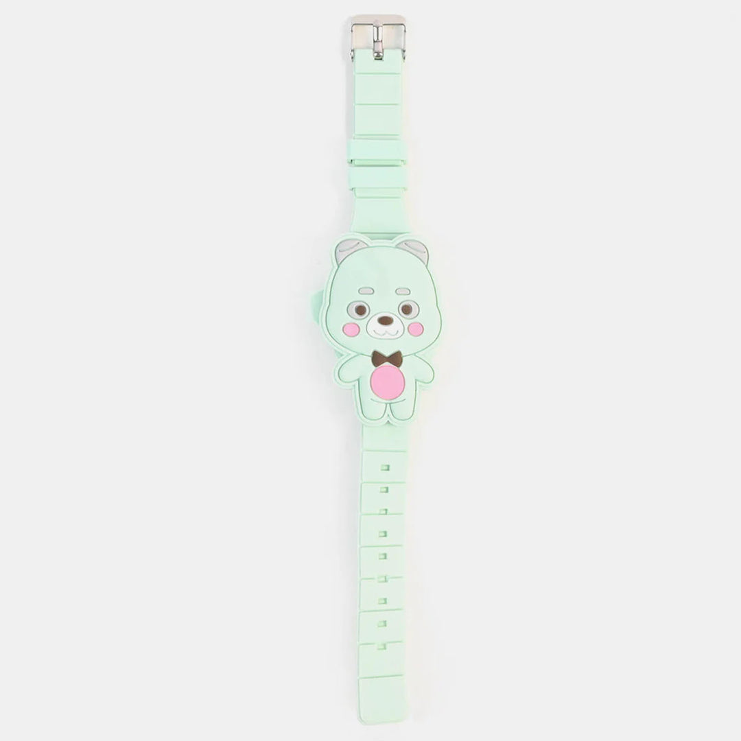 Digital Character Wrist Watch For Kids
