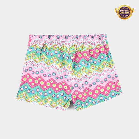 Infant Girls Poly Cotton Shorts (Tribe) - Multi