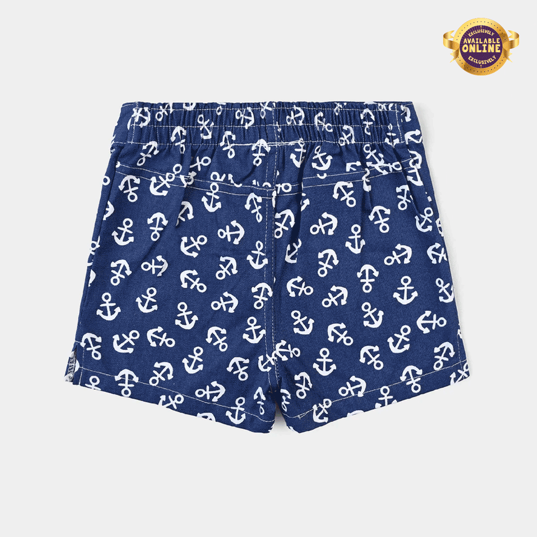 Boys PC Shorts (Anchor) - Blue