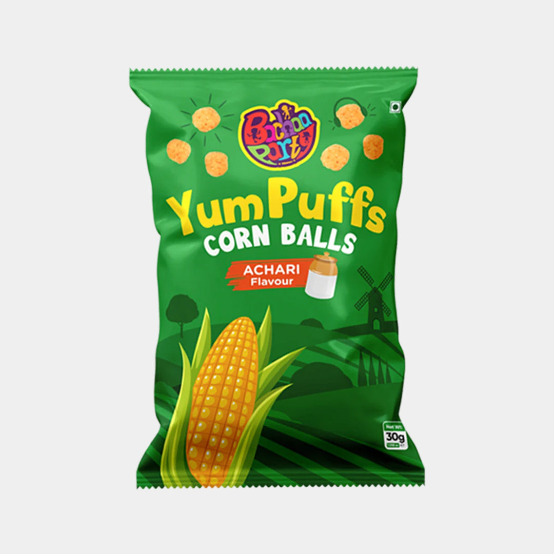 Yumpuffs Corn Balls | Achari