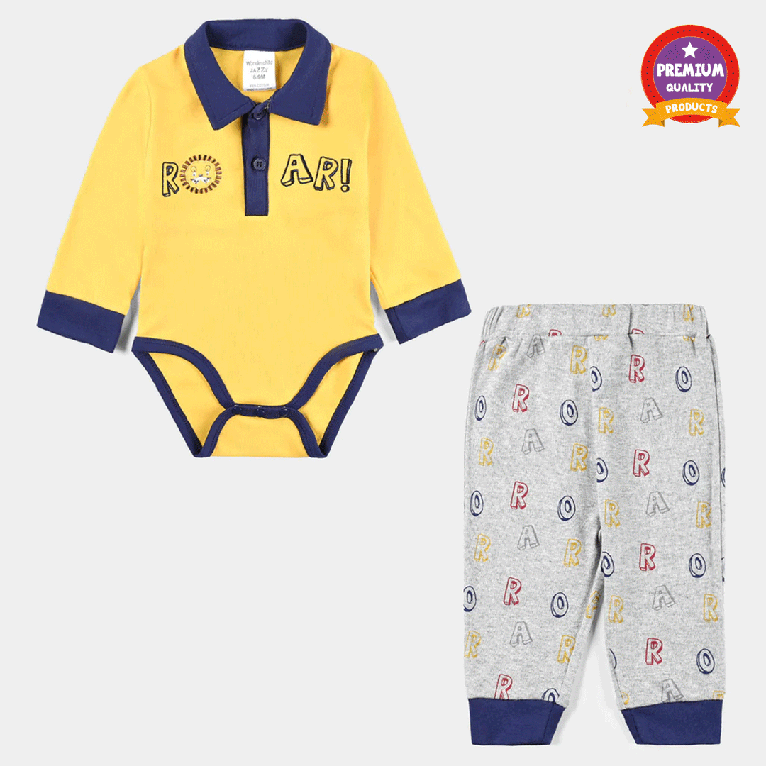 Infant Boys Cotton Interlock Suit