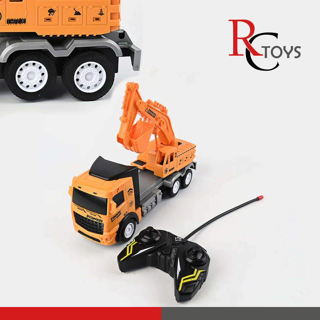 Remote Control Engineering Excavator Truck For Kids