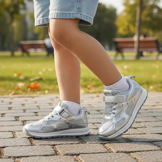 Girls Joggers 1016-5-SILVER