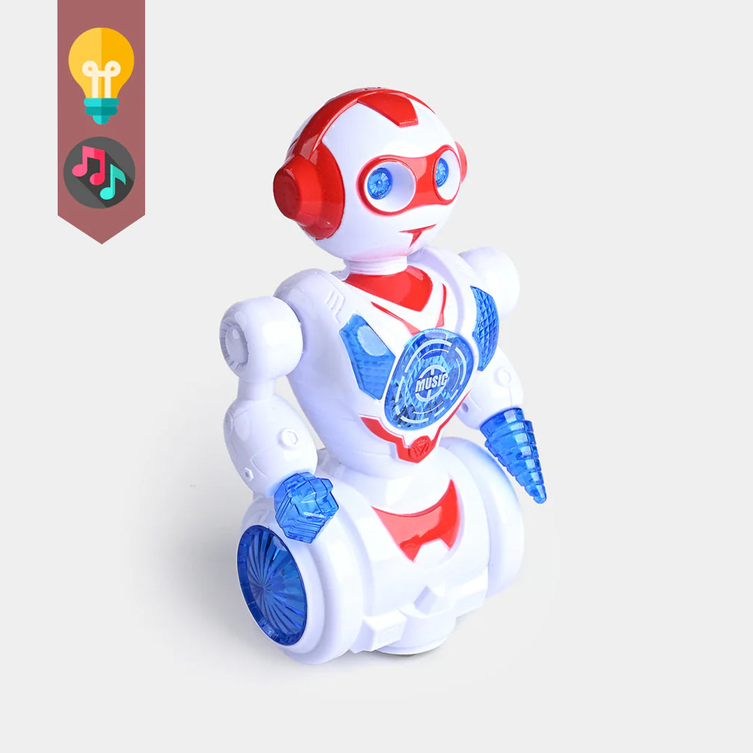 Battery Operated Robot with Sound and Light Toy