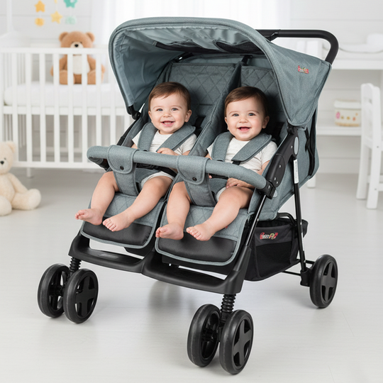 BP Twins Stroller Side by Side - Green