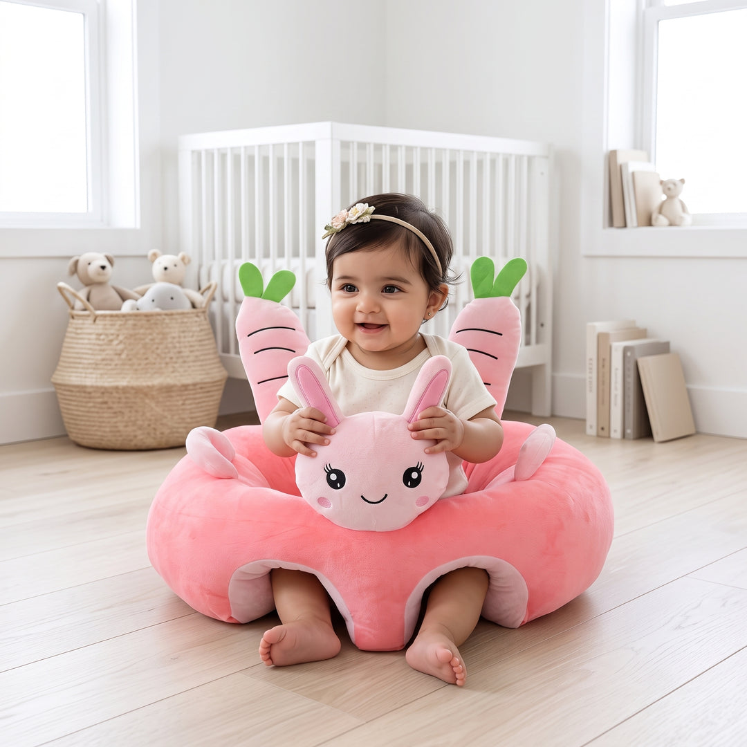 Cartoon Baby Floor Seat/Support Sofa Seat 3M+ | 542-Pink