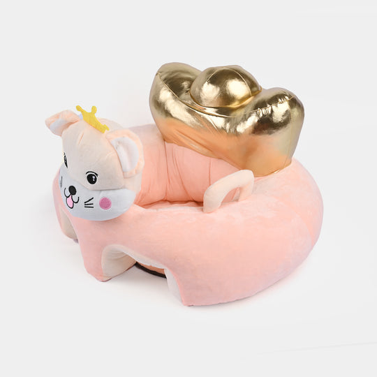 Cartoon Baby Floor Seat/Support Sofa Seat 3M+ | 542-Peach