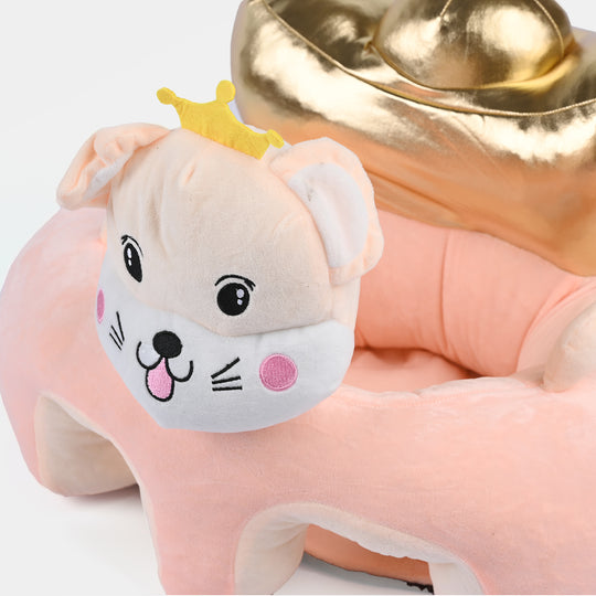 Cartoon Baby Floor Seat/Support Sofa Seat 3M+ | 542-Peach