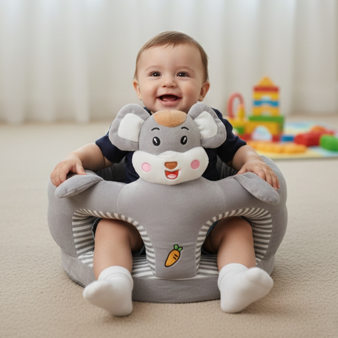 Baby Round Floor Seat/Support Sofa Seat 6M+ |  955-Gray