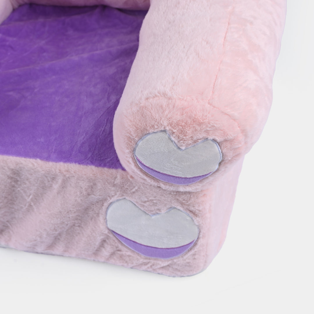 Baby Sweet Plush Sofa Seat - 18M+ | 1038-Pink