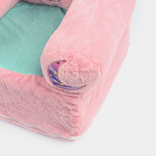 Baby Sweet Plush Sofa Seat - 18M+ | 1038-Pink
