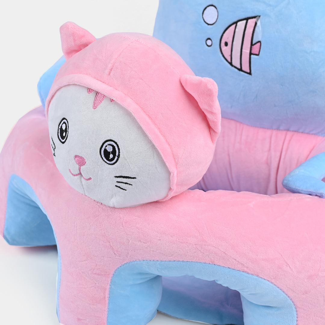 Cartoon Baby Floor Seat/Support Sofa Seat - 6M+ | 1469-Pink