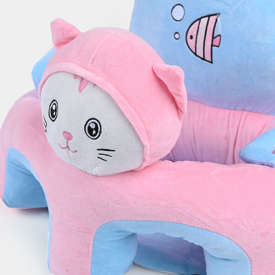 Cartoon Baby Floor Seat/Support Sofa Seat - 6M+ | 1469-Pink