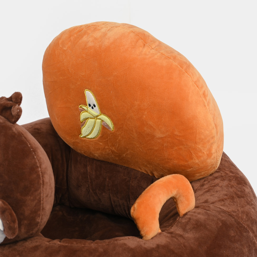 Cartoon Baby Floor Seat/Support Sofa Seat - 6M+ | 1469-Brown