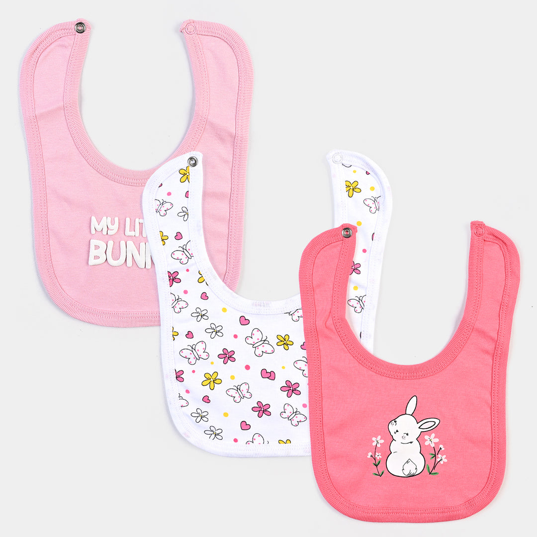 Pack OF 3 Infant Bibs Set Bunny