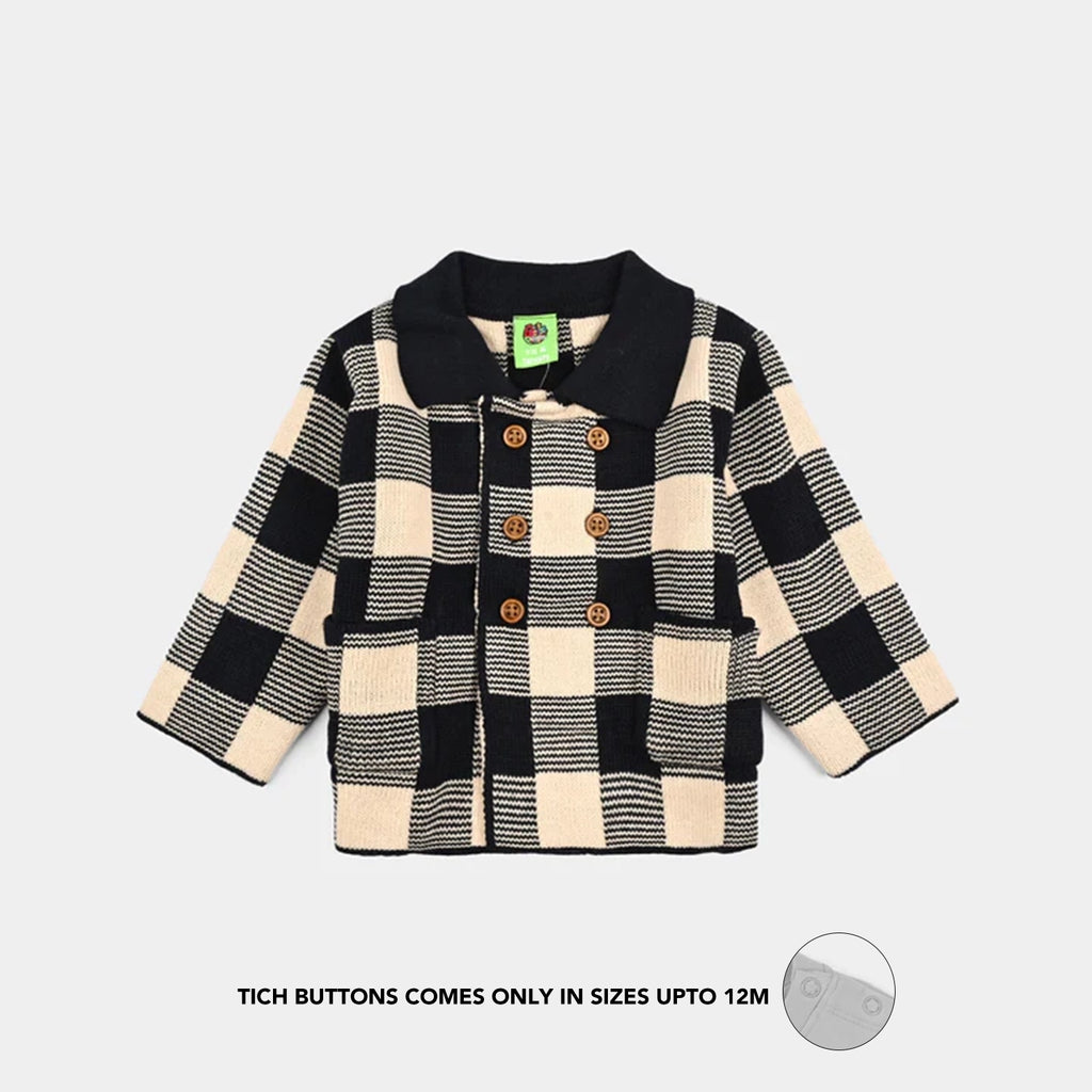 Infant Boys Acrylic Co-Ord Set-Bufalo-Black.White
