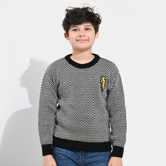 Boys Acrylic Sweater - Grey