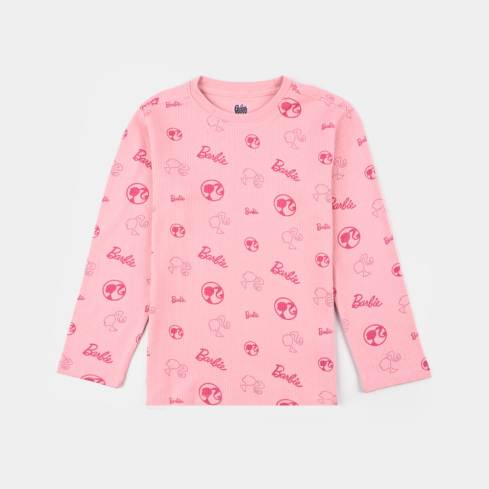 Girls drop needle 2 Piece Suit - C.Pink