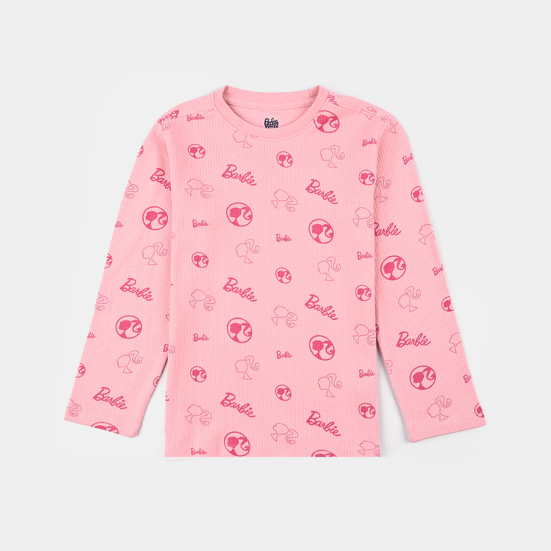 Girls drop needle 2 Piece Suit - C.Pink