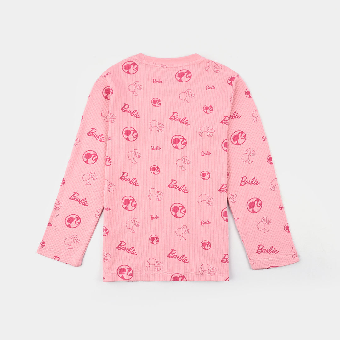 Girls drop needle 2 Piece Suit - C.Pink