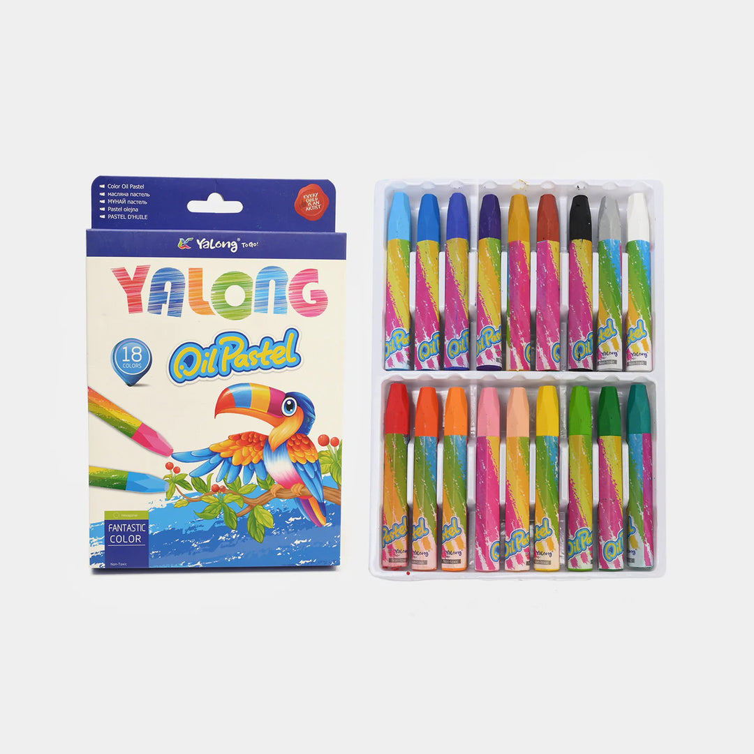 Oil Pastel 18 Colors For Kids