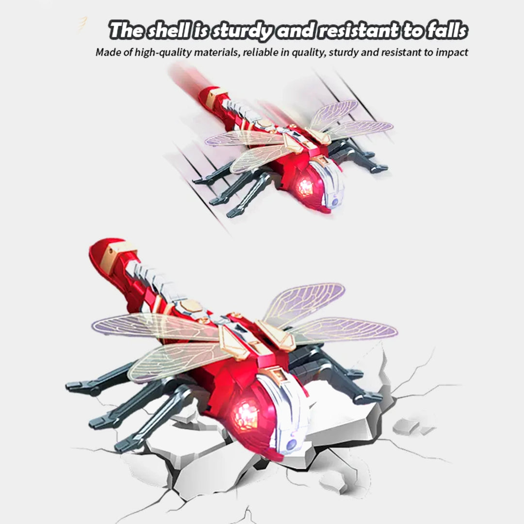 Remote Control Dragonfly With Light & Spray For Kids