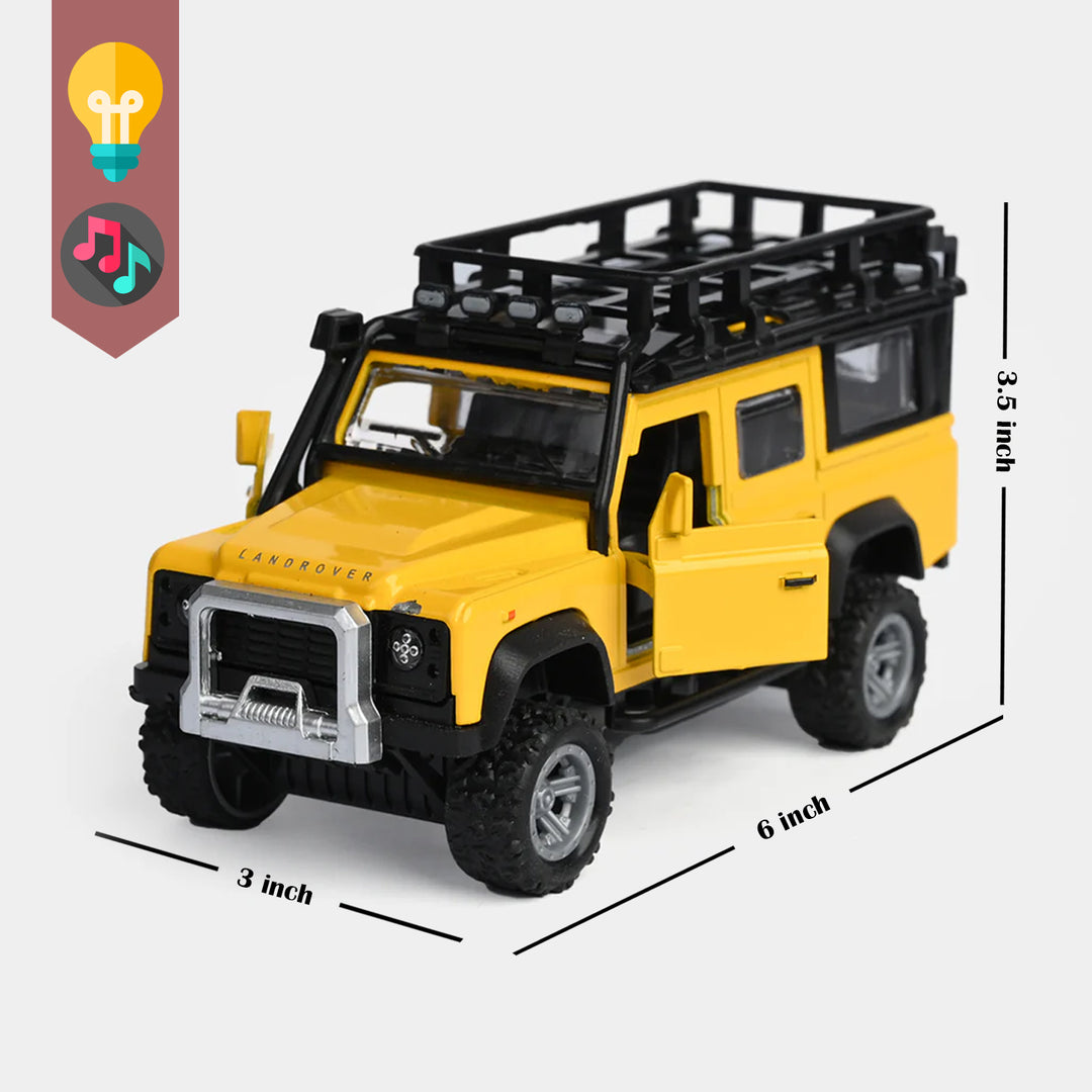 Die-Cast Model Vehicle With Lights & Sound – Pull-Back Action Fun