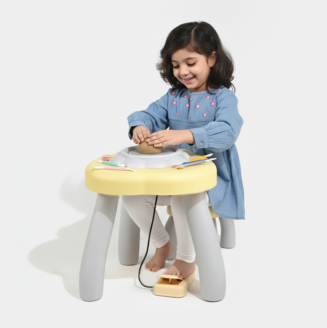 Foot Pedal Pottery Table For Kids