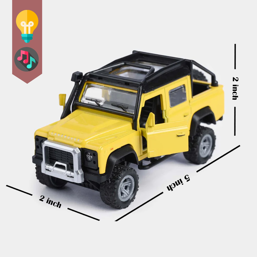 Die-Cast Model Car with Light & Sound for Kids