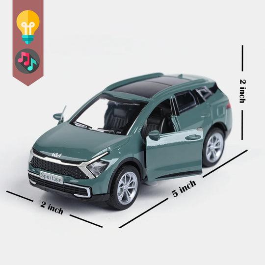 Die-Cast Model Car with Light & Sound for Kids