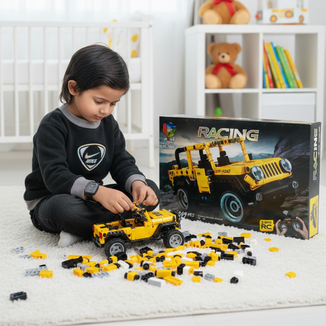 Racing Off-Road Remote Control Car Building Block Set