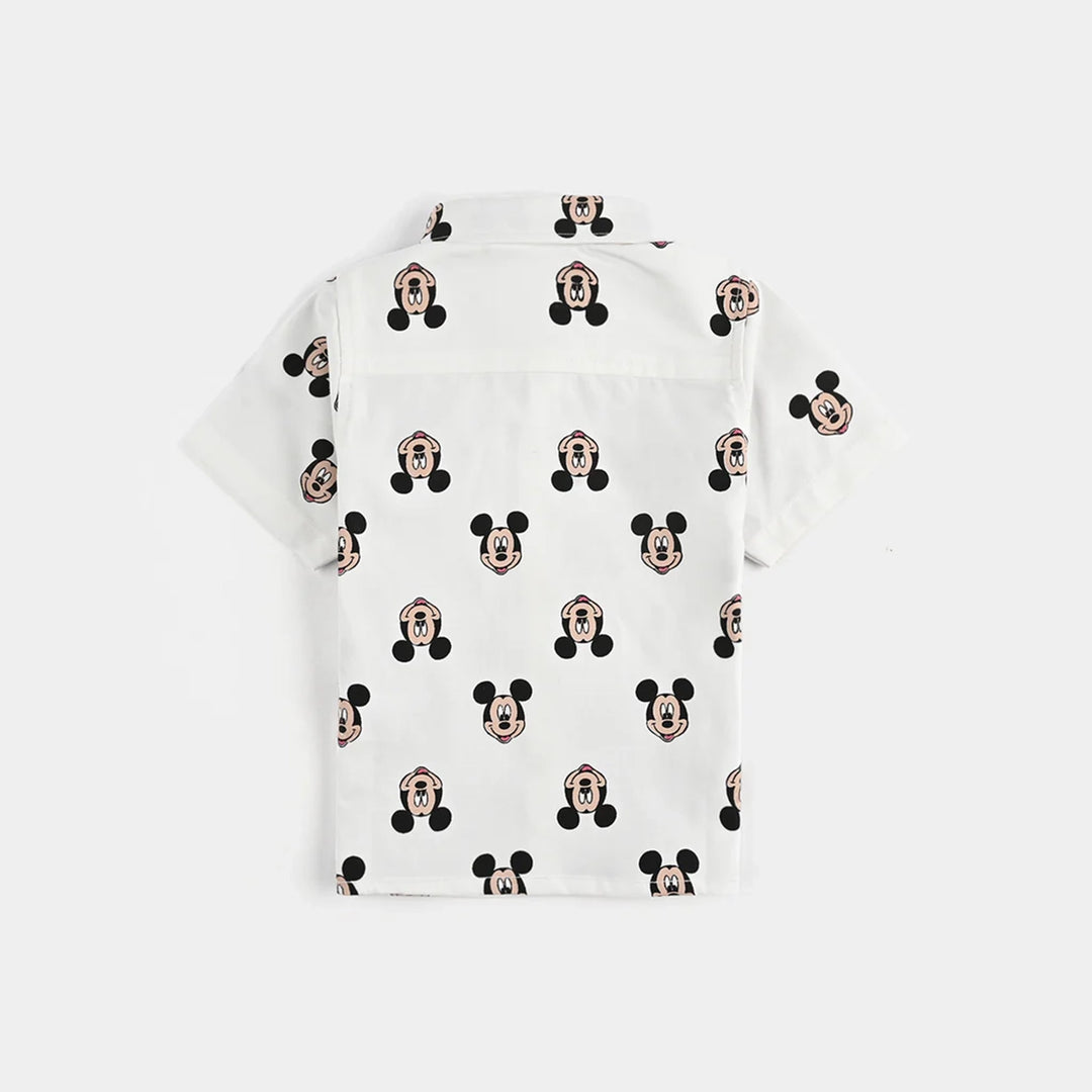 Infant Boys Oxford Basic Casual Shirt - White