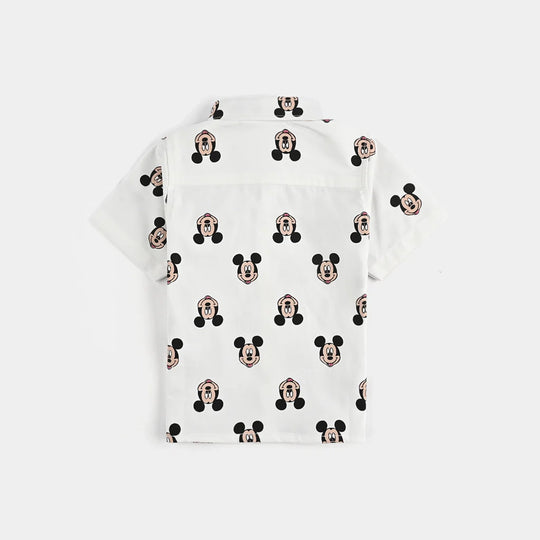Infant Boys Oxford Basic Casual Shirt - White