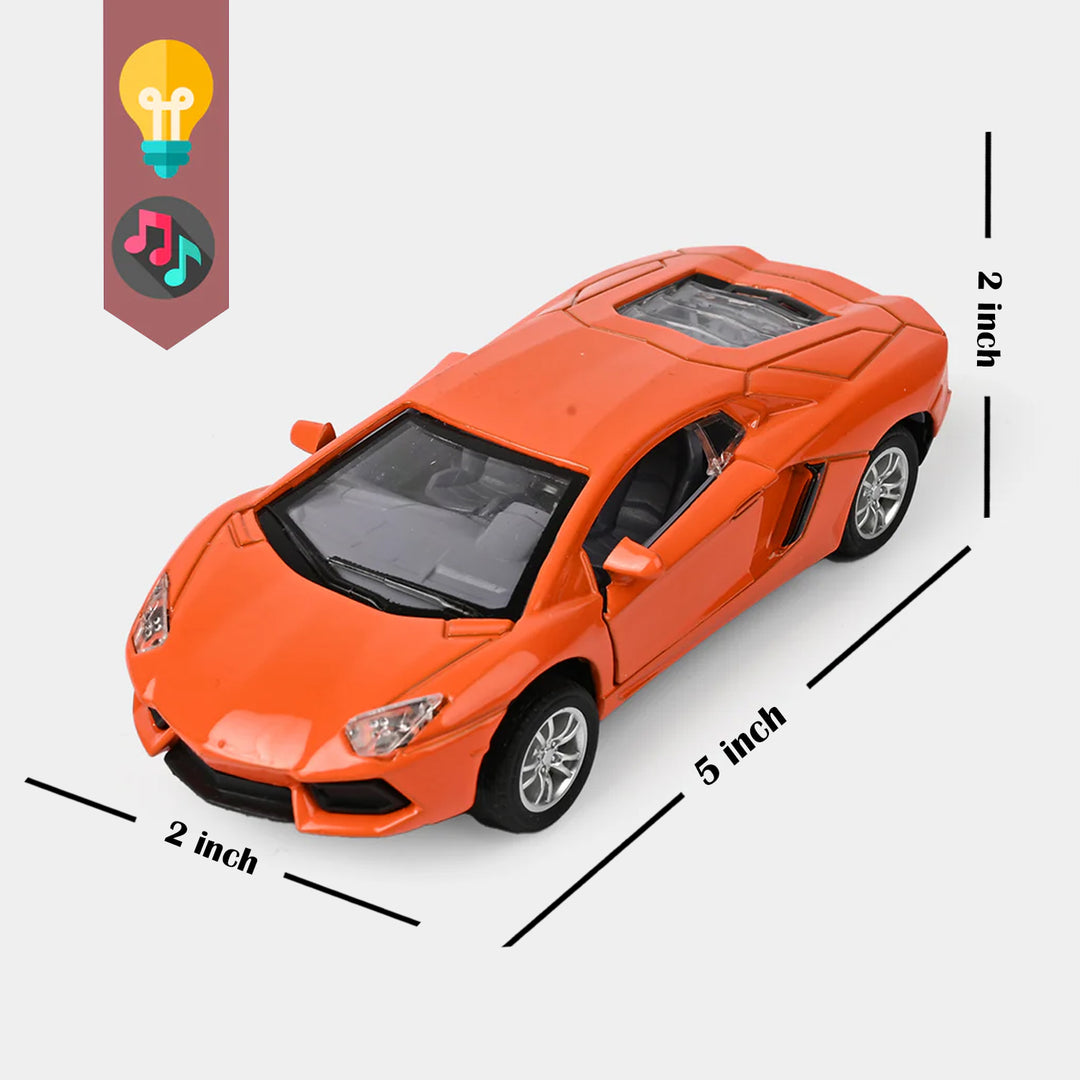Die-Cast Model Car with Light & Sound for Kids