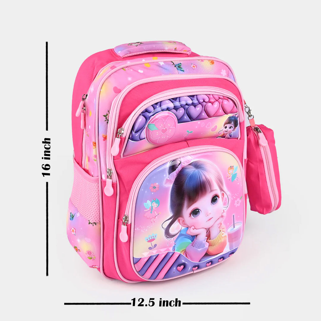 Fun & Playful Kids Backpack For School Days for Girls | 16"