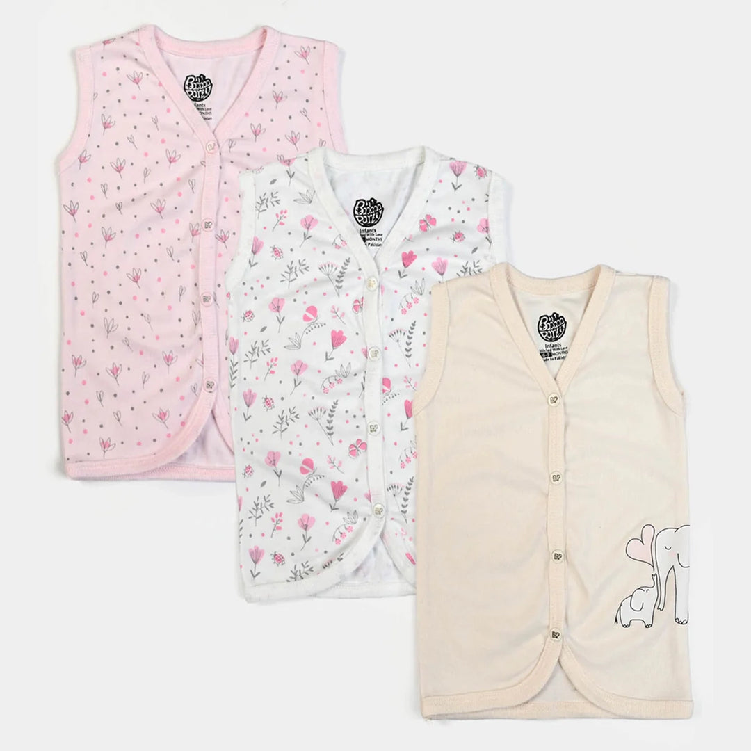 Pack Of 3 Infant Baby Unisex Cotton Vest Sando Set