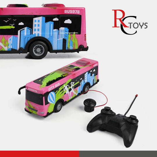 Remote Control City Bus Toy | Realistic & Interactive Fun for Kids