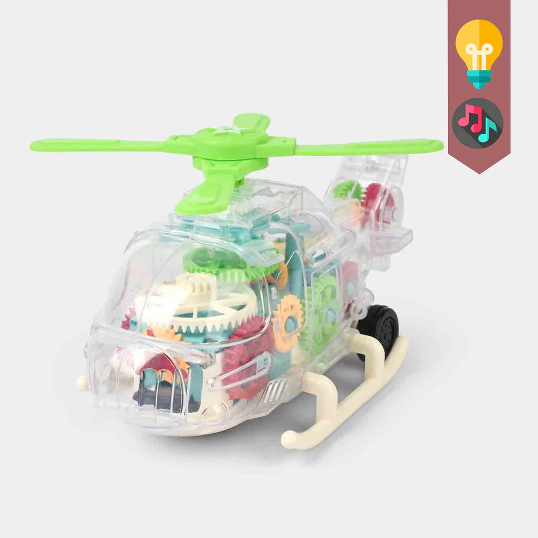 Universal Electric Gear Helicopter With Light & Music For Kids