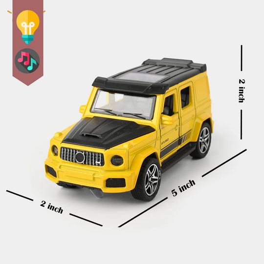 Die-Cast Car with Light, Sound & Pull-Back Action