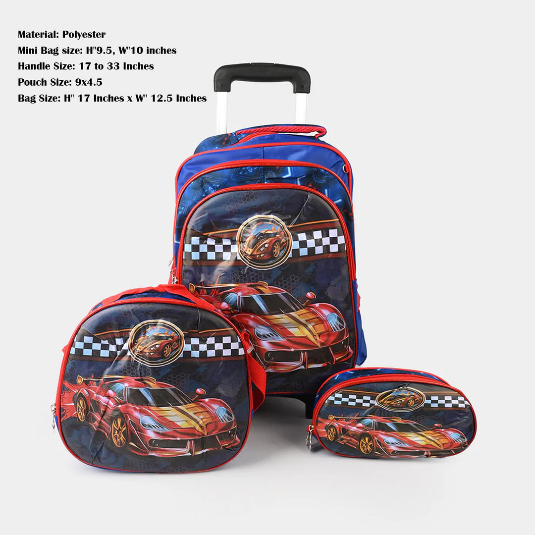 Character Trolley Bag 3pc Set for Kids
