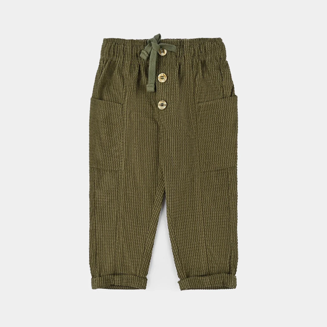 Infant Boys Corduroy Pant - Olive Green