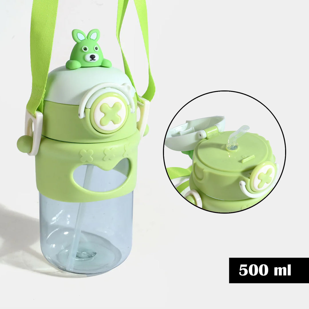 KIDS STRAW WATER BOTTLE/BEAKER | SH2704 - GREEN