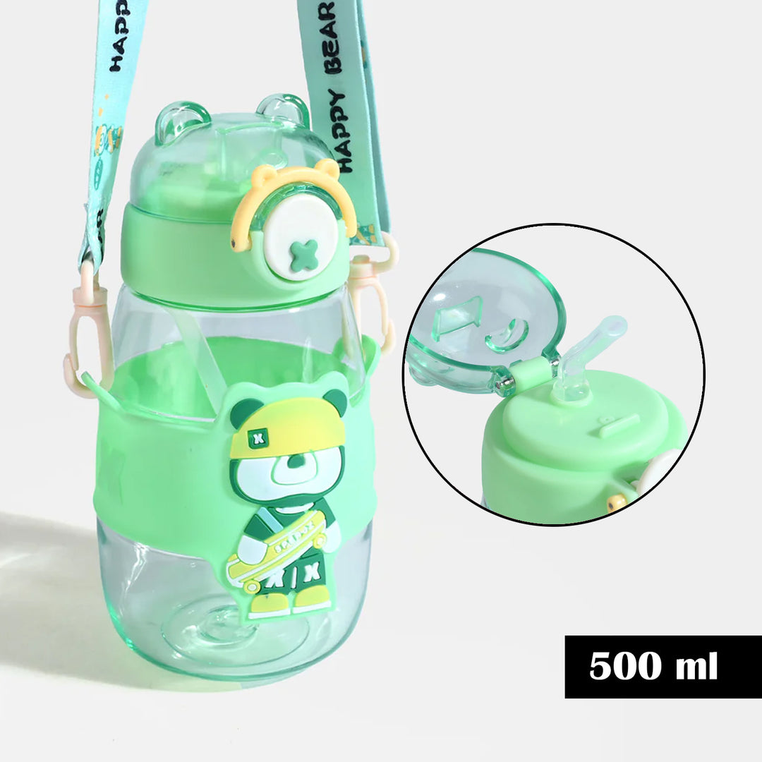 KIDS STRAW WATER BOTTLE/BEAKER | SH2703 - GREEN