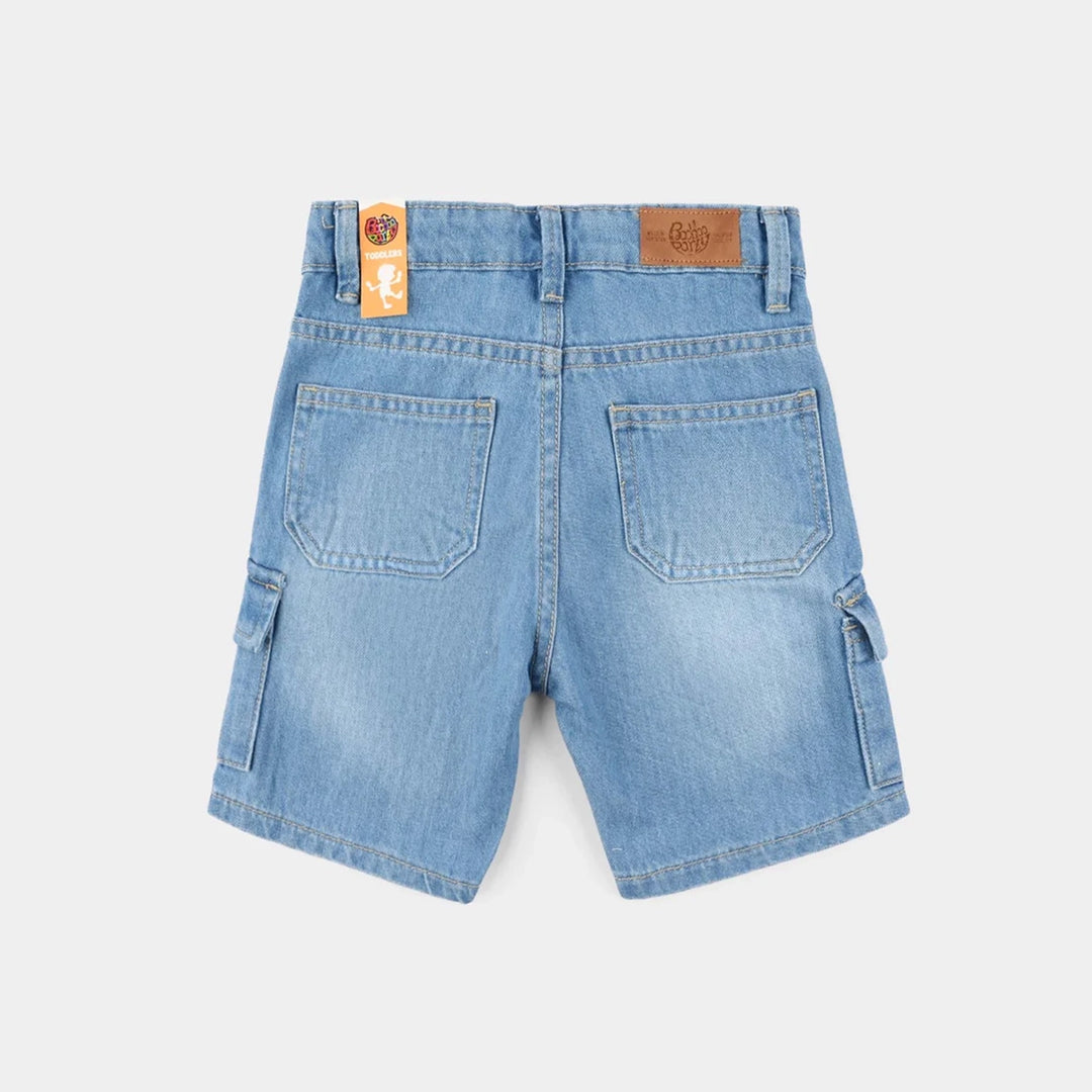 Boys Denim Rigid Shorts (Own Today) - Light Blue