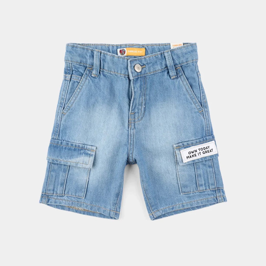 Boys Denim Rigid Shorts (Own Today) - Light Blue